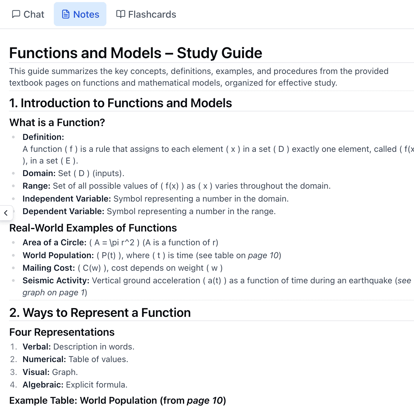 Turn Materials Into Study Guides